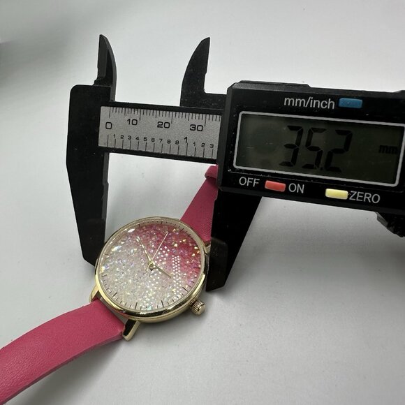3/$30 INC International Concepts Watch Women Gold Tone Pink White Dial 9" - Picture 8 of 13